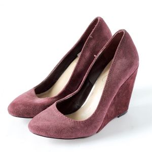 Jessica Simpson Maroon Wedges